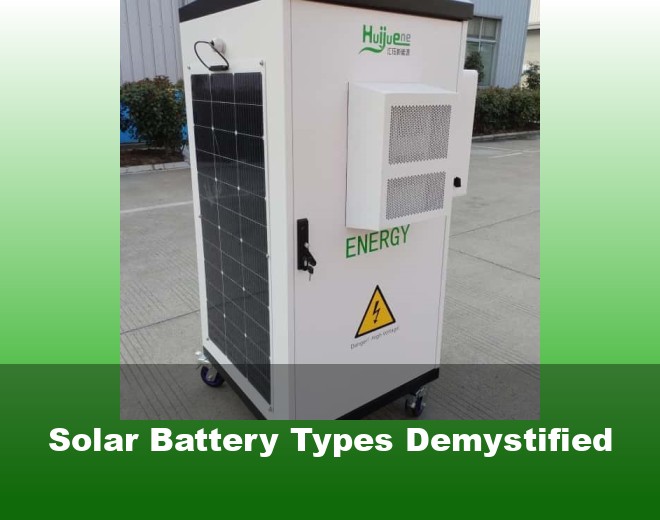 Solar Battery Types Demystified